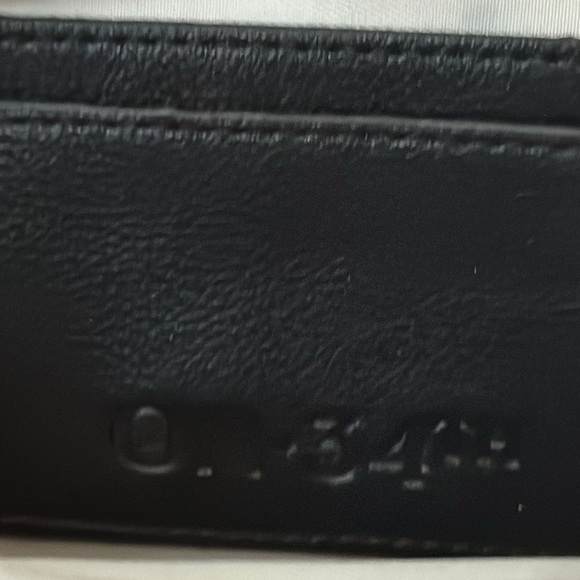 On 34th NWOT black vegan leather clutch/crossbody w/ goldtone hardware & key fob - Picture 7 of 7